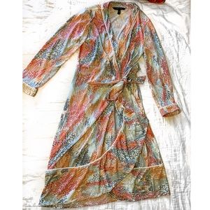 BCBGMaxAzria Dresses - BCBGMaxAzria Colorful Wrap Dress size-small BCBGMaxAzria Dresses - BCBGMaxAzria Colorful Wrap Dress size-small